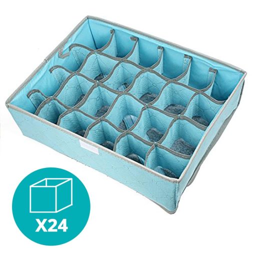 Organizator pentru lenjerie de corp cu 24 separeuri