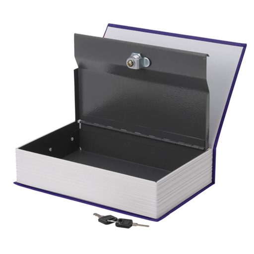 Caseta de valori tip carte-albastru