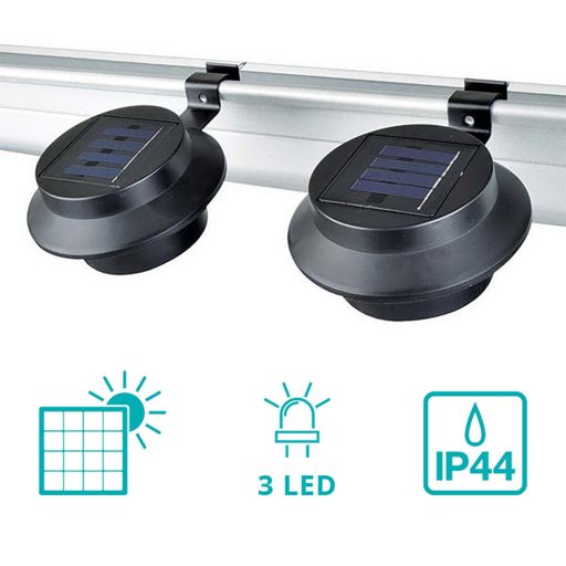 Lampa solara-negru