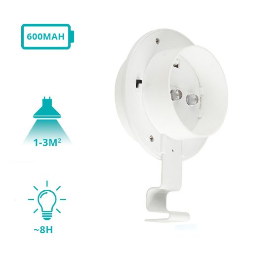 Lampa solara-alb