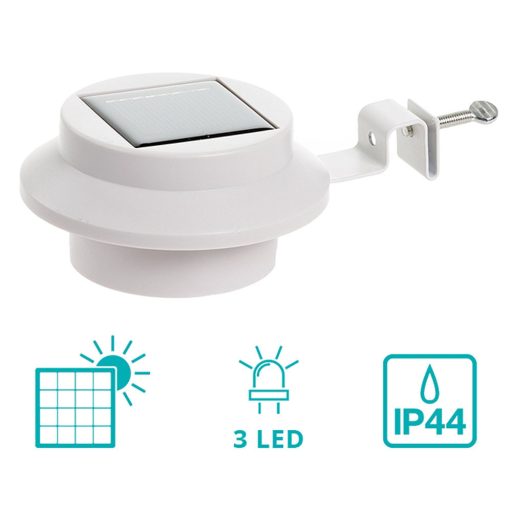 Lampa solara-alb