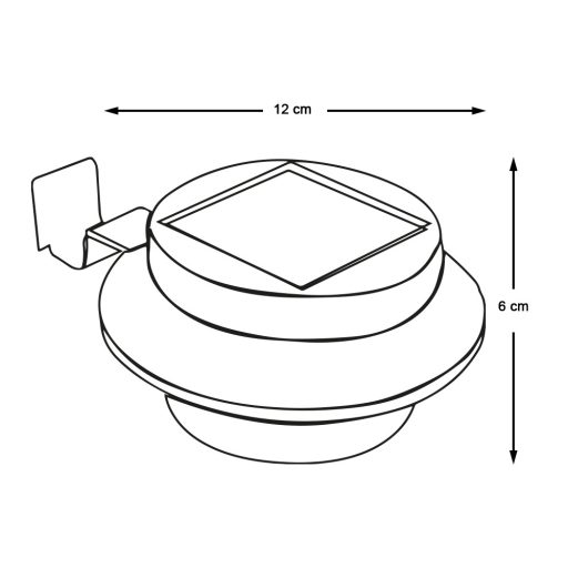 Lampa solara-alb