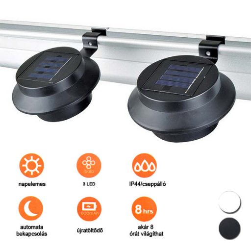 Lampa solara in 2 culori-1 pereche