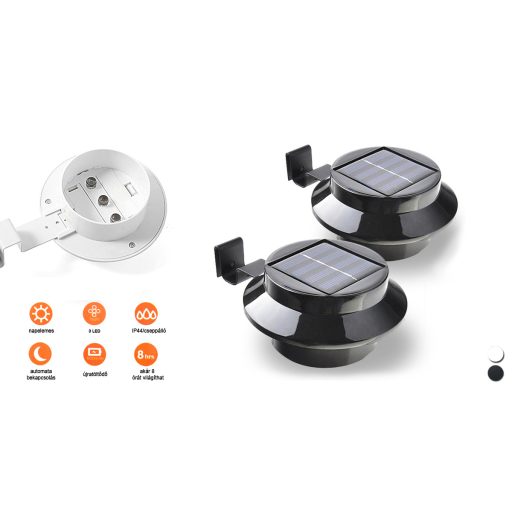 Lampa solara in 2 culori-1 pereche