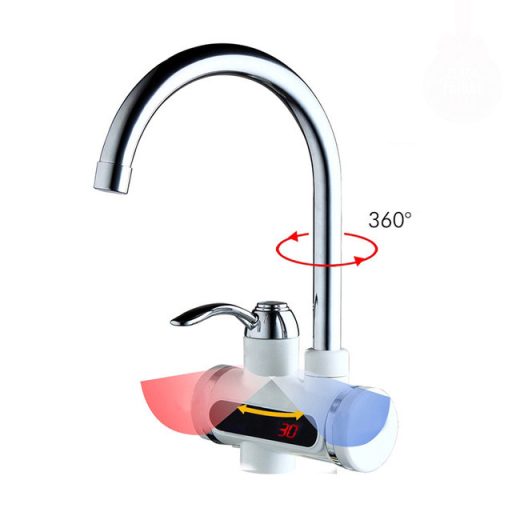 Robinet incalzitor de apa cu afisaj LED - racordare inferioara, verticala