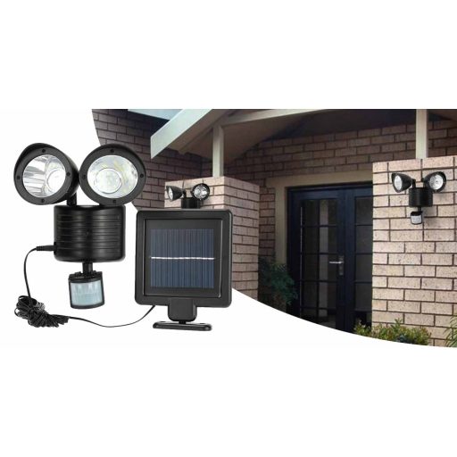 Lampa solara dubla cu senzor de miscare