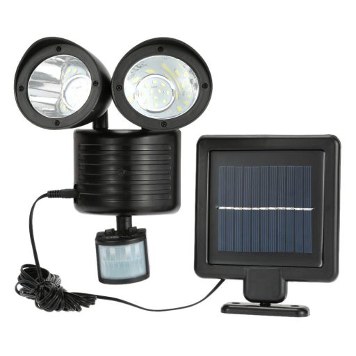 Lampa solara dubla cu senzor de miscare