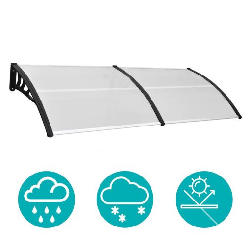 Marchiza copertina din policarbonat 240x90 cm-negru