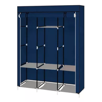 Sifonier mobil, dimensiuni 130x45x170 cm-albastru