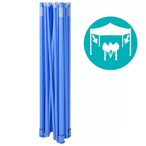 Pavilion pliant 2,9x2,9m-alb