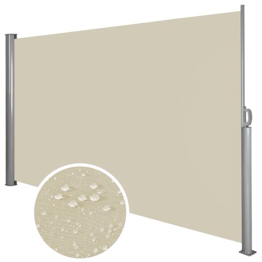 Paravan solar retractabil-bej-simplu