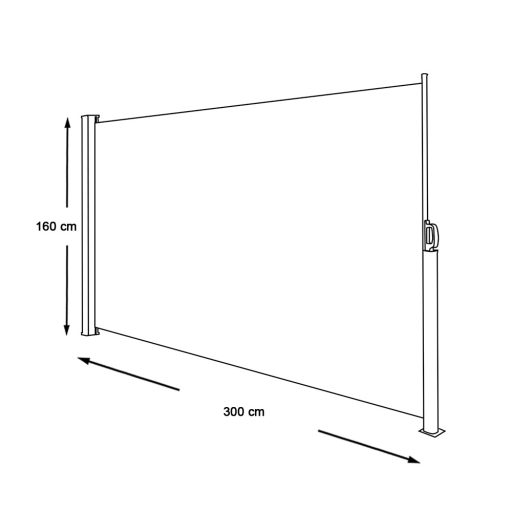 Paravan solar retractabil-bej-simplu