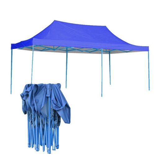 Pavilion pliant 2,9x5,7m-albastru