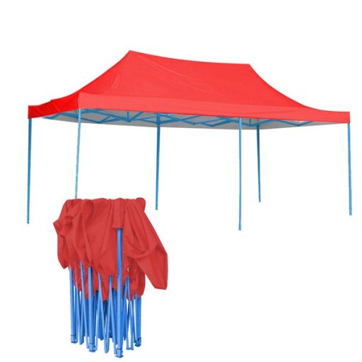Pavilion pliant 2,9x5,7m-rosu