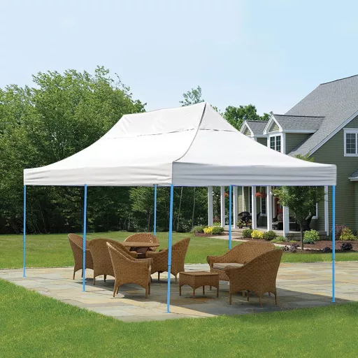 Pavilion pliant 2,9x5,7m-alb