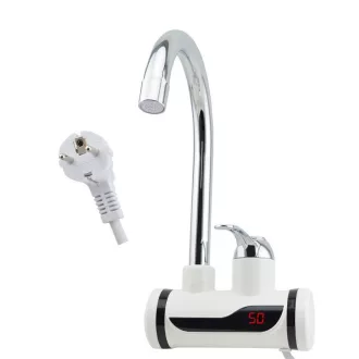   Robinet incalzitor de apa cu afisaj LED - racordare la perete, orizontala