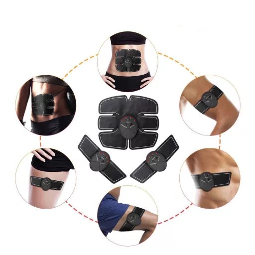 Aparat fitness cu electrostimulare pentru abdomen si brate
