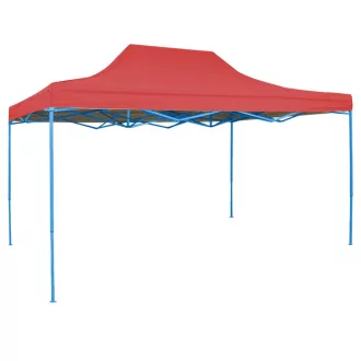 Pavilion pliant 2,9x4,25m-rosu, cu geanta de transport