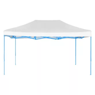 Pavilion pliant 2,9x4,25m-alb, cu geanta de transport