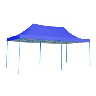 Pavilion pliant 2,9x5,7m-albastru, cu geanta de transport