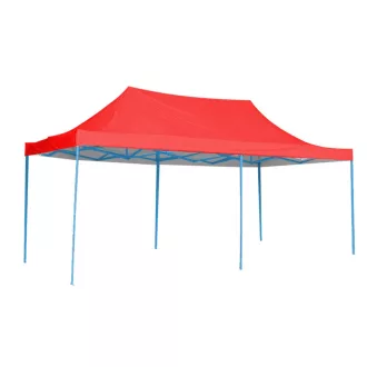   Pavilion pliant in diferite modele-2,9x5,7m-rosu-geanta de transport