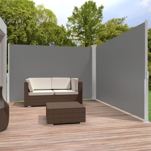Paravan solar retractabil in diferite culori si modele-gri-dublu