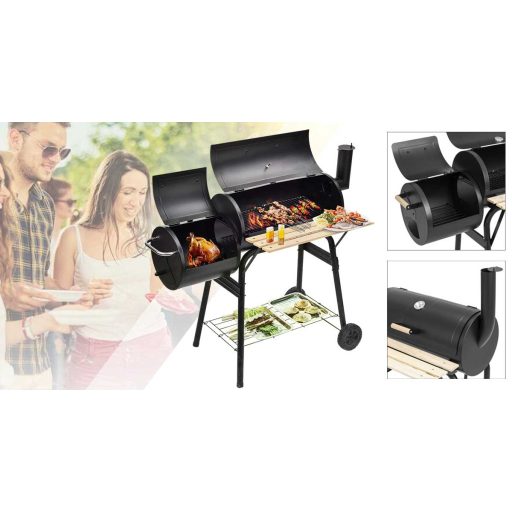 2 in 1 Gratar carbune  BBQ si Smoker