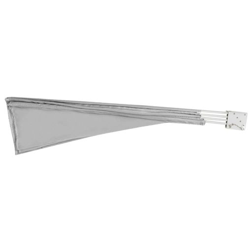 Umbrire pentru balcon tip evantai, 140 cm-gri