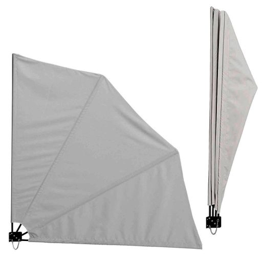 Umbrire pentru balcon tip evantai, 140 cm, 2 culori