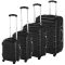 Set de 4 trolere cabina-negru