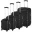 Set de 4 trolere cabina-negru