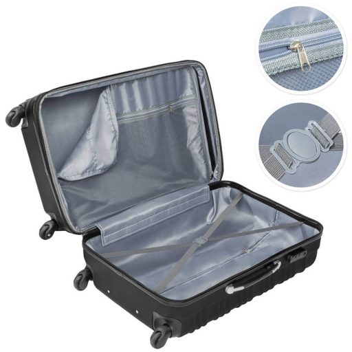 Set de 4 trolere cabina-negru