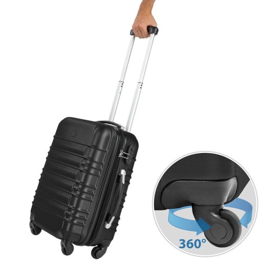 Set de 4 trolere cabina-negru