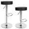 2 buc Scaune de bar stil clasic-negru