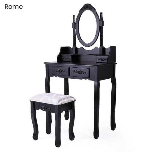 Masuta de toaleta Rome cu taburet, mai multe culori