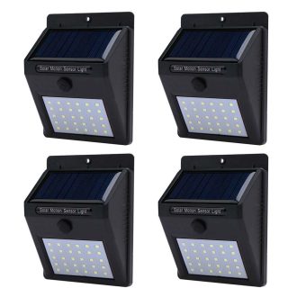 Set 4 buc lampa solara de perete