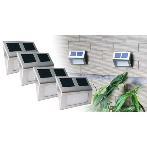 4 buc Lampa solara de perete pentru exterior