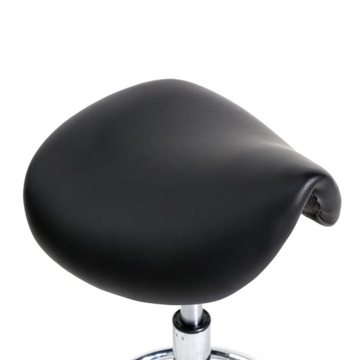 Scaun de cosmetica tip sa cu roti-negru