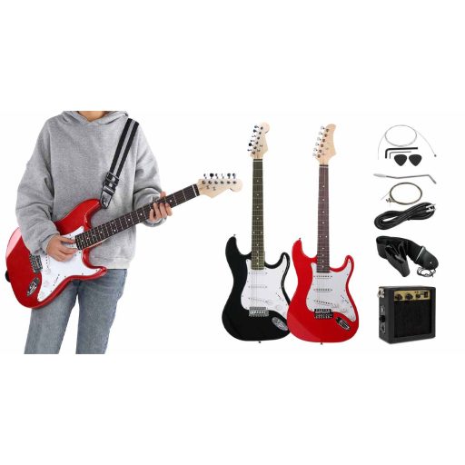 Set de chitara electrica pentru incepatori, cu amplificator cadou