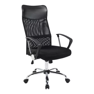 Scaun de birou ergonomic cu spatar inalt- negru