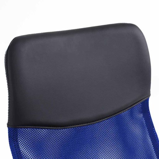 Scaun de birou ergonomic cu spatar inalt- albastru