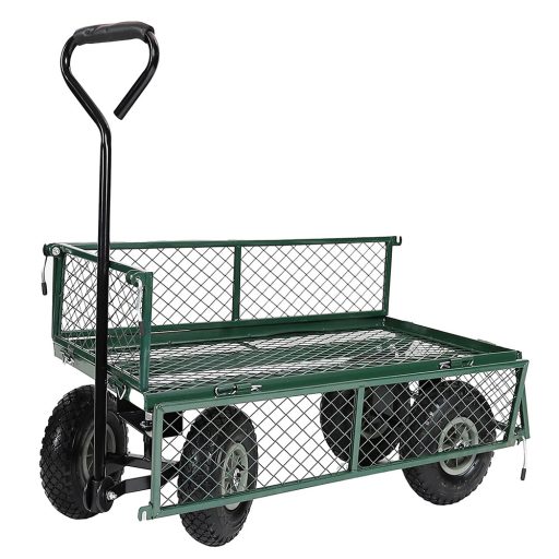 Cărărușă metalică de grădină, capacitate de încărcare 300 kg