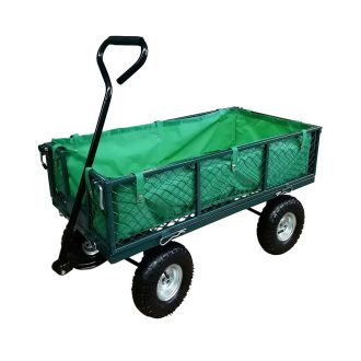 Carucior metalic de gradina in 2 tipuri