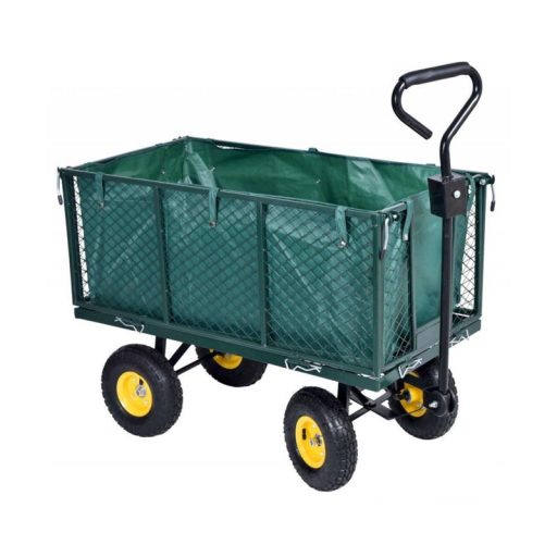 Carucior metalic de gradina in 2 tipuri