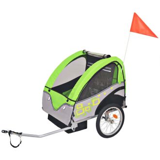  Remorca de bicicleta pentru transport copii, capacitate 30 kg
