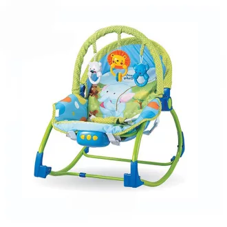 Balansoar bebe cu vibratii si sunete-albastru