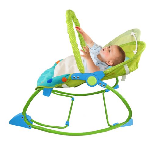 Balansoar bebe cu vibratii si sunete-albastru