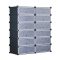 Dulap tip pantofar modular din plastic-negru