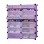 Dulap tip pantofar modular din plastic, mov