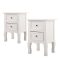 Set de 2 noptiere, alb